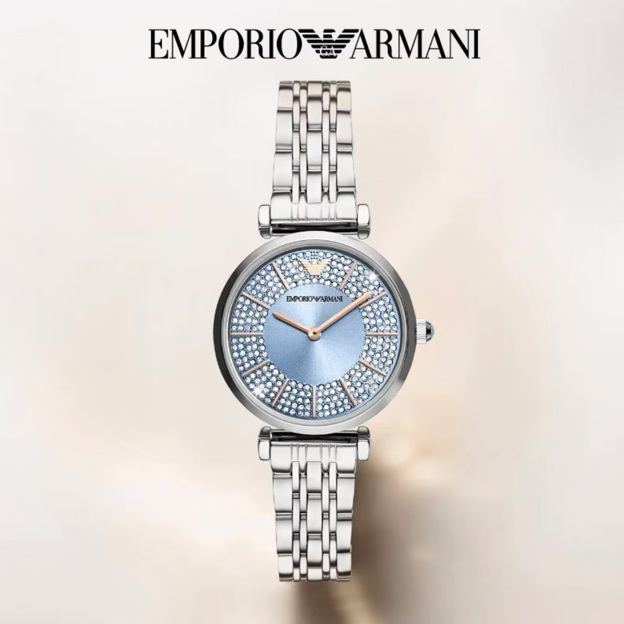 Emporio Armani阿玛尼满天星系列银色女表AR11594