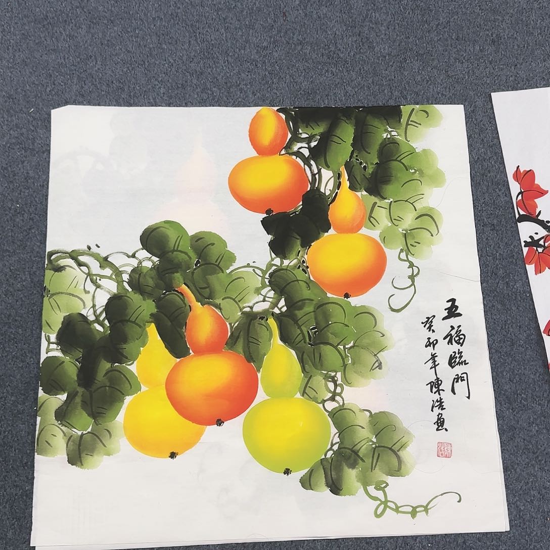 尺寸70*70 纯手工纯手绘作品欣赏