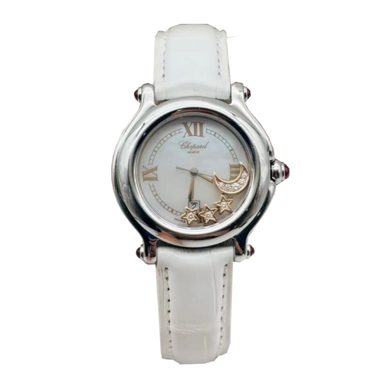 95新 Chopard/萧邦 32.5mm萧邦石英后镶钻女士腕表