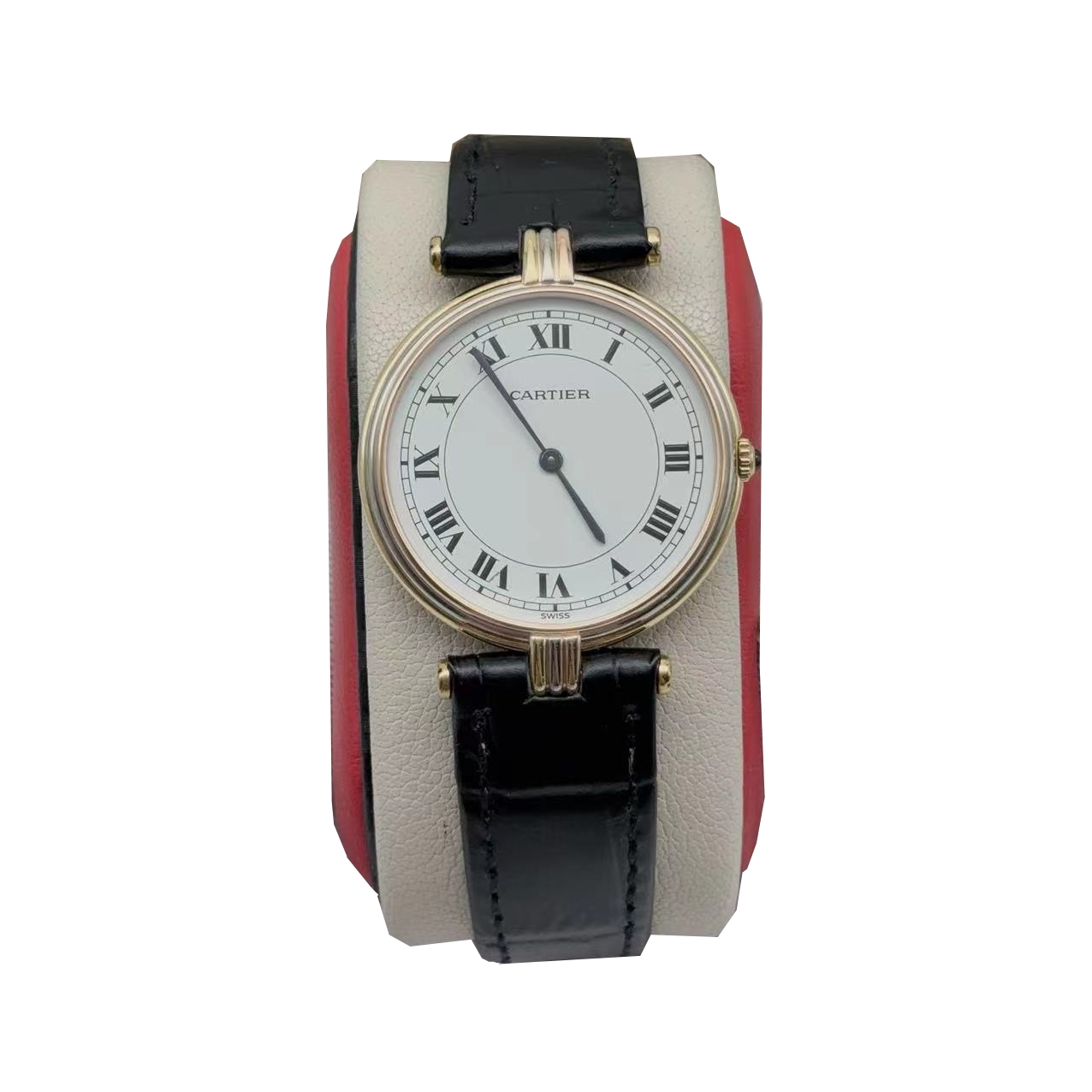 95新 Cartier/卡地亚 30mm卡地亚 18K金石英女士腕表优雅 时尚