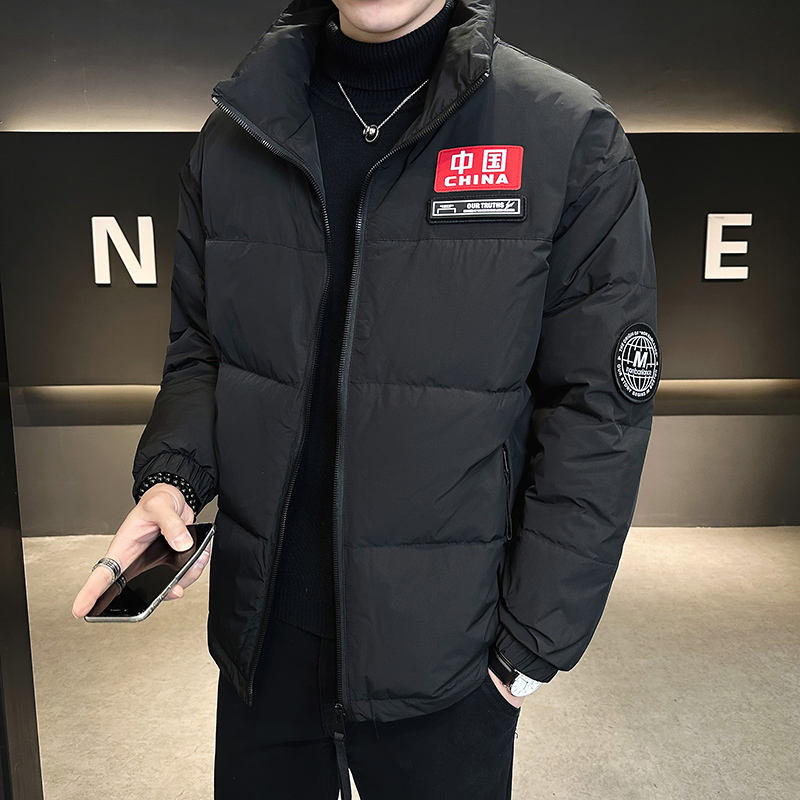 波司登短款羽绒服男士冬季2023年新款白鸭绒加厚保暖贴标国潮外套