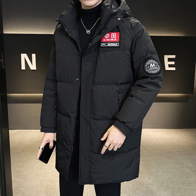波司登高档免洗羽绒服男中长款冬季情侣连帽加厚外套保暖防风极寒