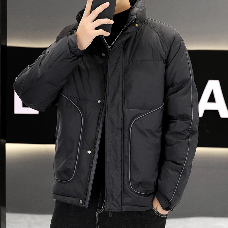 波司登大码羽绒服男士冬季白鸭绒加厚保暖立领加厚衣服防水外套潮
