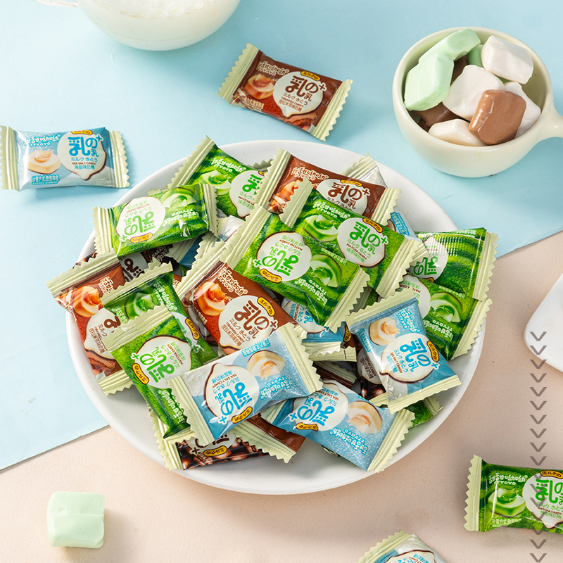 牛乳糖香芋/抹茶/酸奶/巧克力/海盐/原味/咖啡等多口味奶糖软糖果