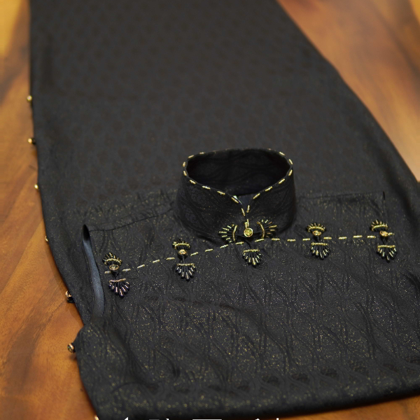 千帆旗袍 梦星河 织金正绢旗袍 一字襟钉珠设计 有省修身