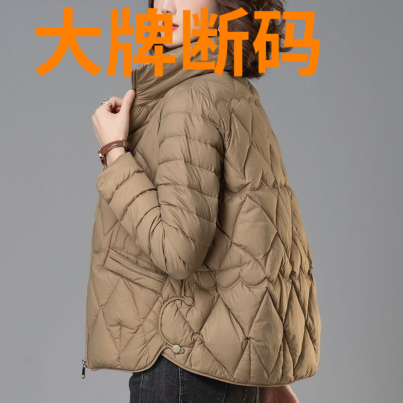 鸭鸭羽绒羽绒服女2023冬季新款韩版轻薄高档小棉袄气质减龄遮肉女