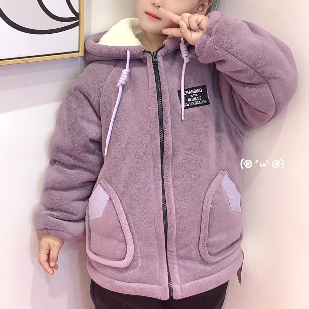 2025新款睡衣男女儿童三层加厚可外穿拉链带帽可爱套装爆款居家服