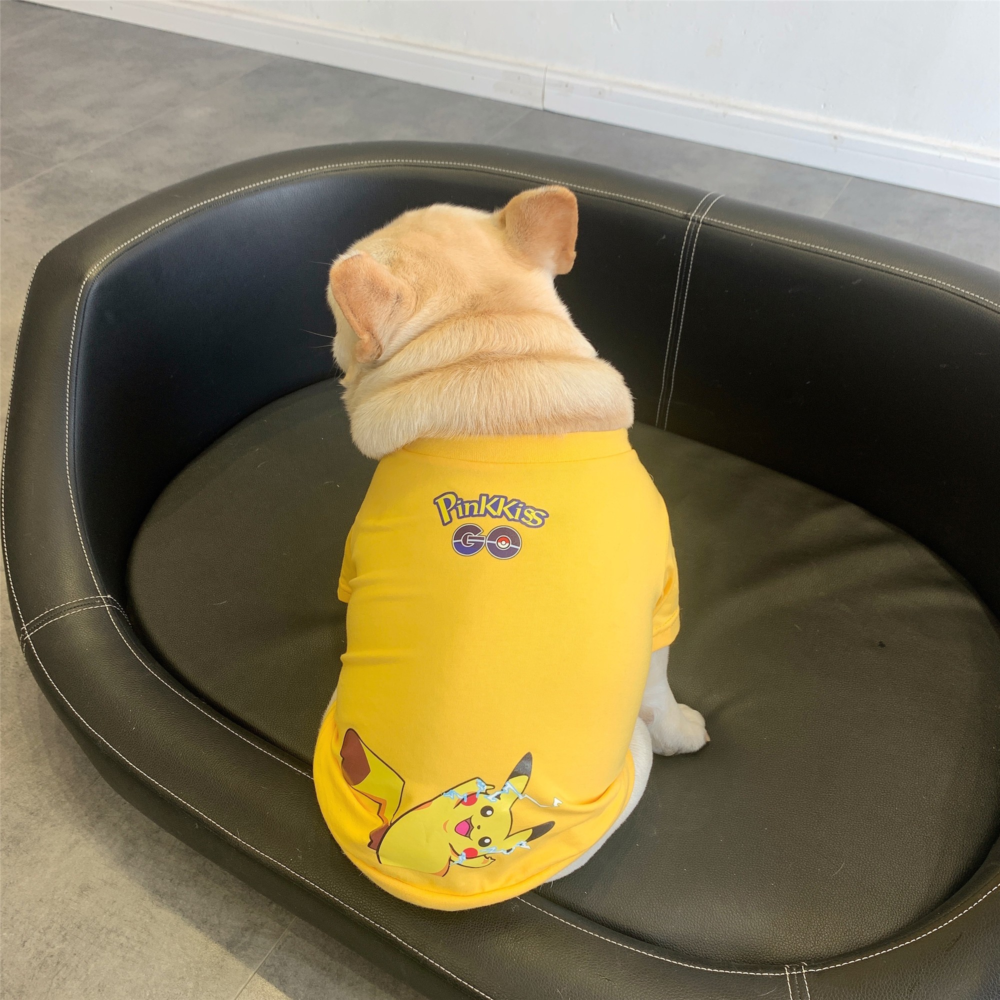 宠物狗狗法斗T恤 八巴哥泰迪比熊英斗胖狗衣服 小型犬薄款服饰