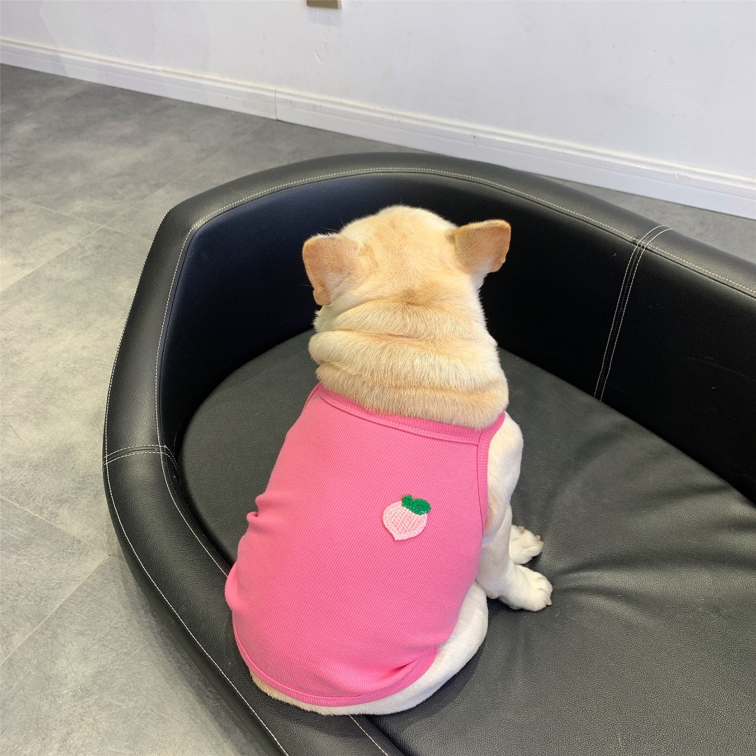 宠物狗狗夏季薄款吊带背心法斗巴哥小型犬斗牛比熊胖狗狗法斗衣服