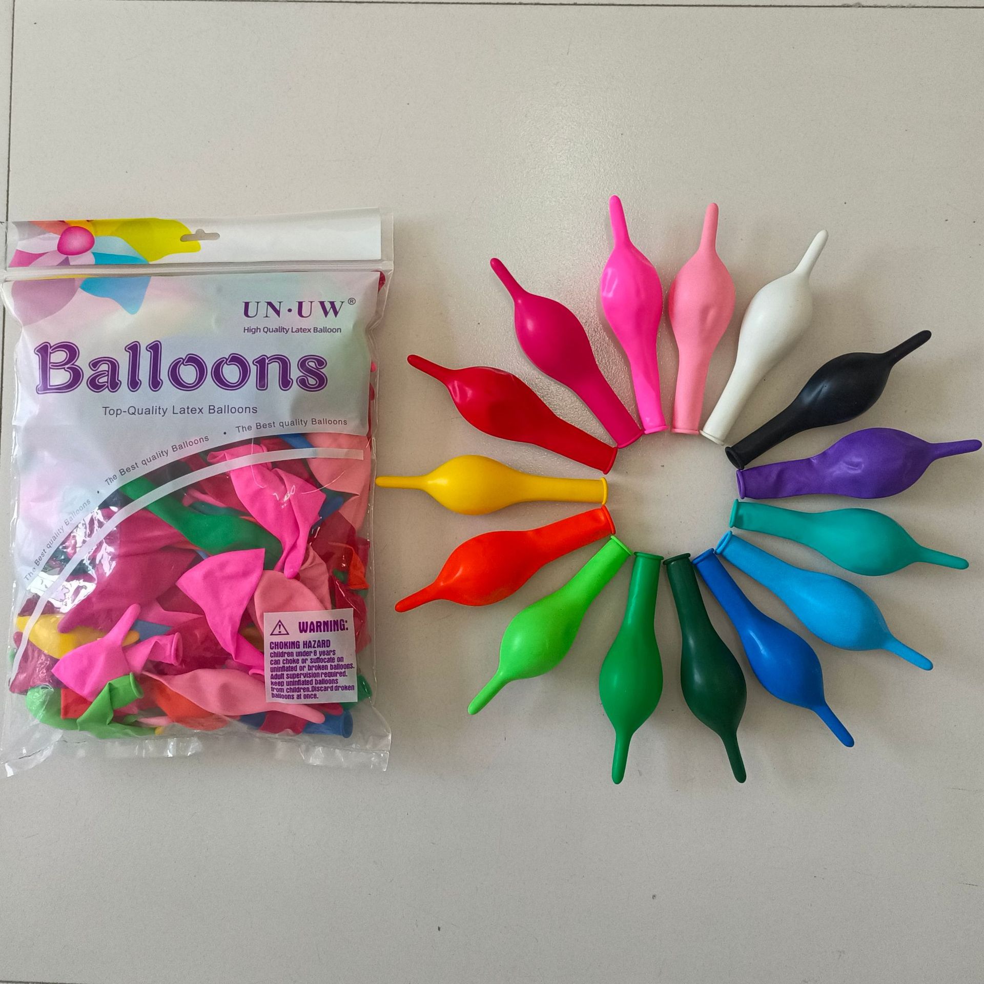 “对了” 好润气球工厂10寸2.4克尾巴气球婚庆派对气氛生日造型