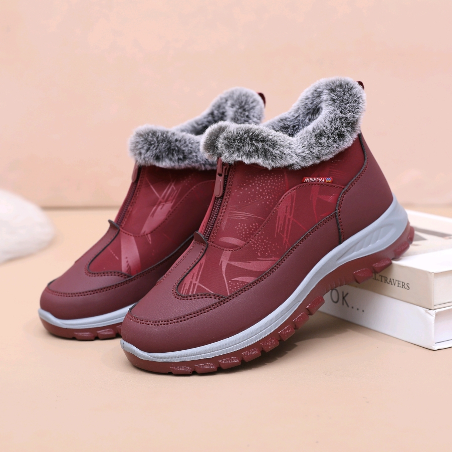 老北京布鞋女棉鞋加厚保暖防水防滑中老年爸妈情侣款休闲运动软底