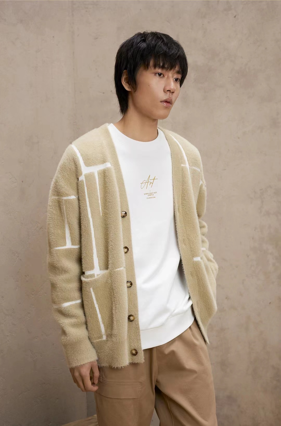   222设计师风格男士秋冬休闲百搭简约透气舒适百搭夹克春秋短款