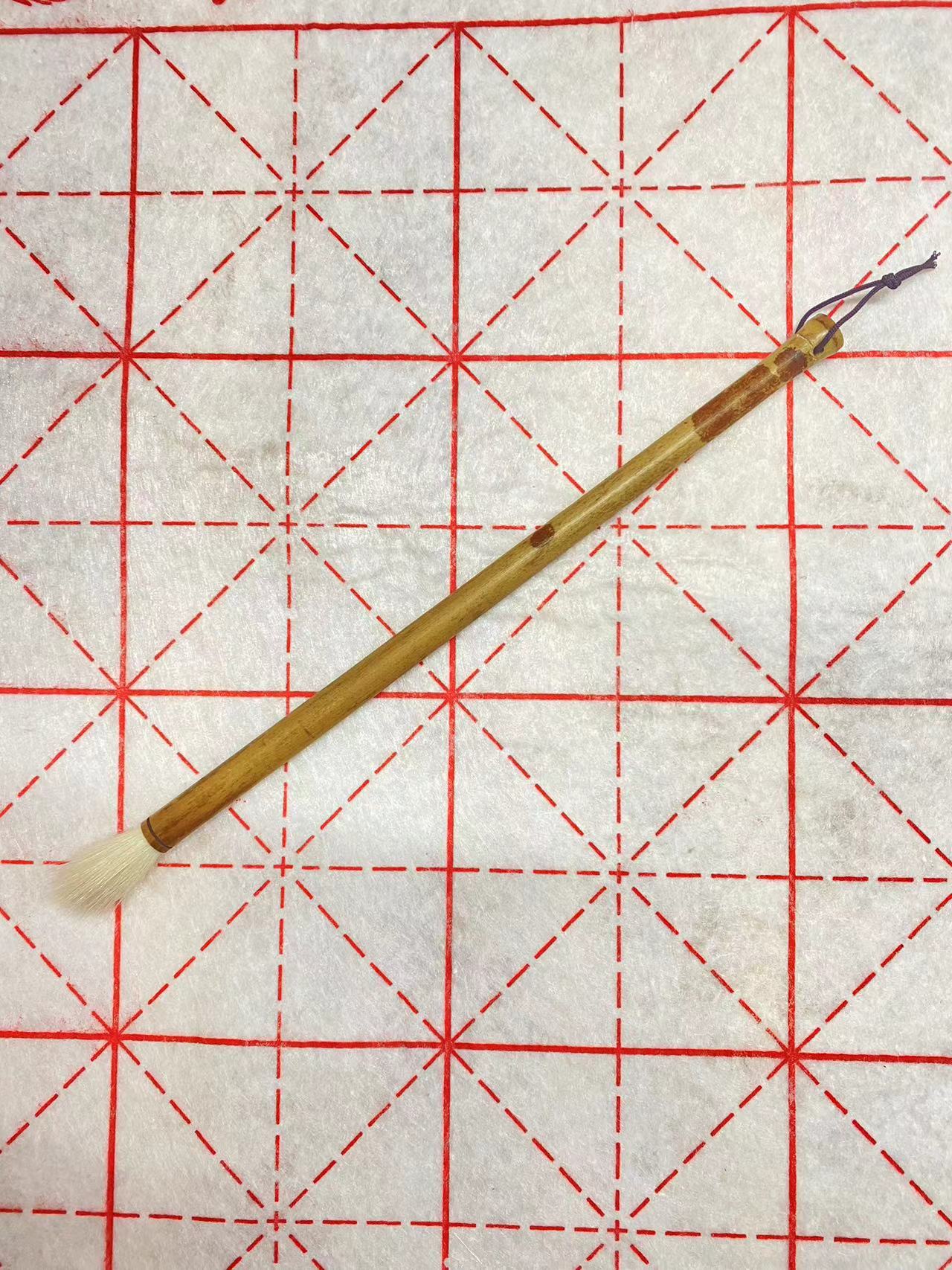 红香妃竹百分百羊毫，口径0.85厘米，出锋3.5厘米