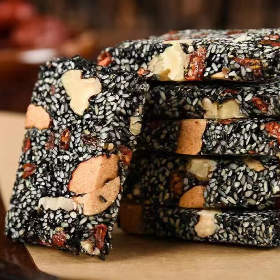 黑芝麻糕核桃糕手工红枣枸杞糕孕妇健康营养坚果零食