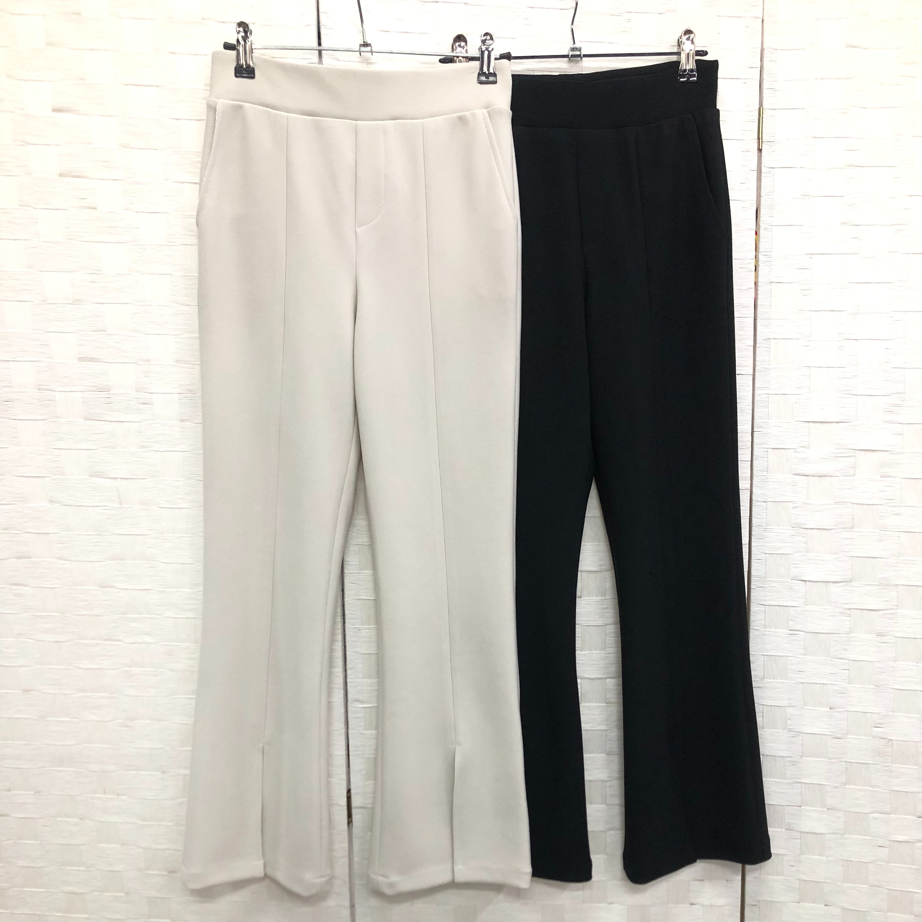 【春秋前开叉微喇叭】前开叉小微喇叭微喇裤