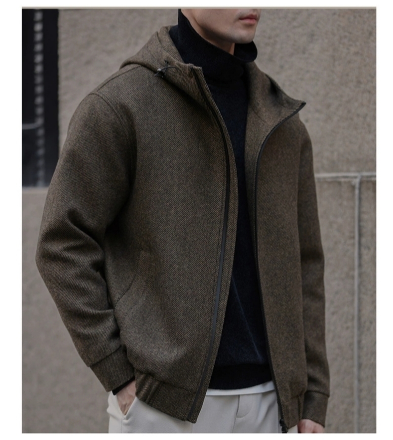 裁剪纸样24551男士连帽夹克