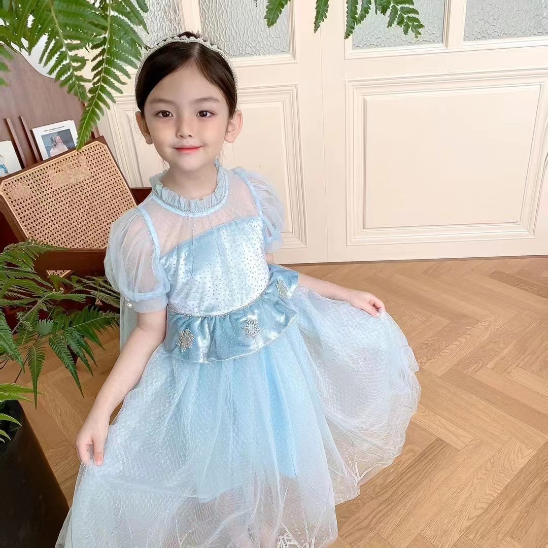 Alice *179*女童2024夏季爱莎公主纱裙连衣裙