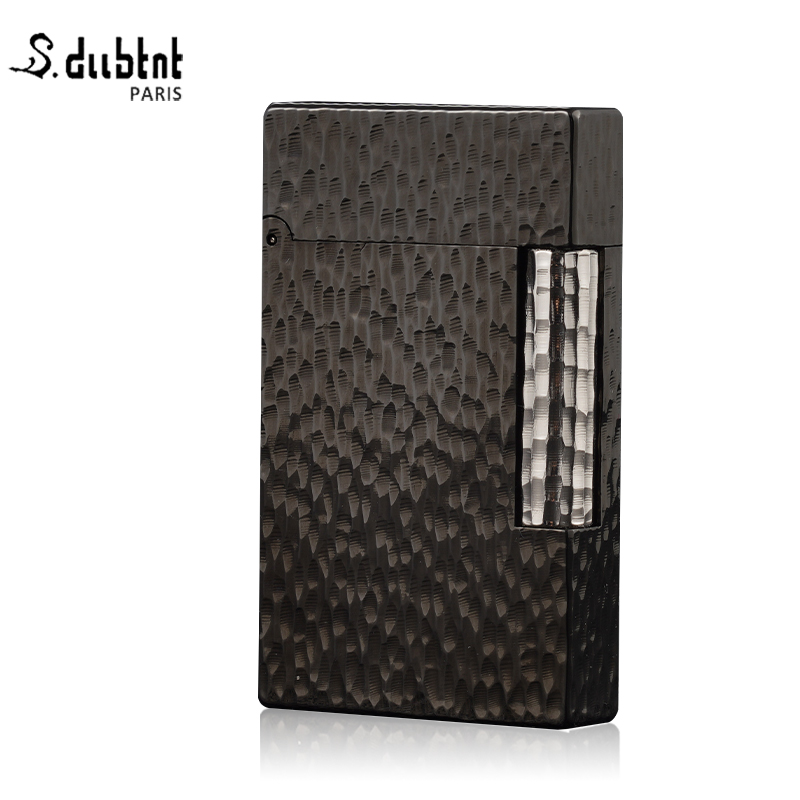 520礼物法国都柏特朗声充气打火机侧滑钢琴音高端男士手工陨石坑