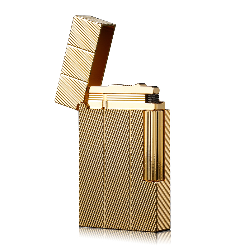 法国都柏特朗声正品充气高档不防风打火机全铜高能感