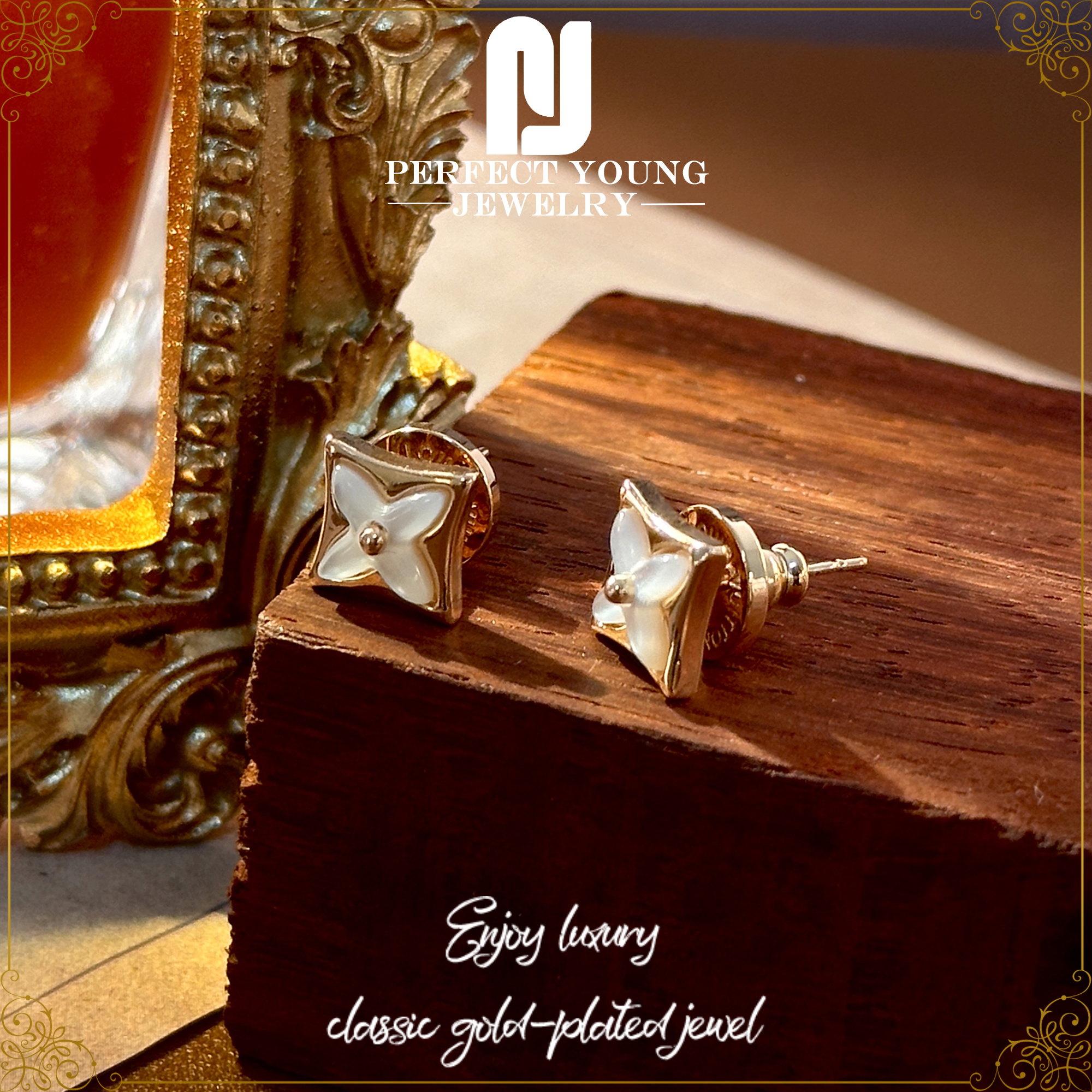 【玲珑菱花】法⭐PrefectYoung时尚气质耳钉8334