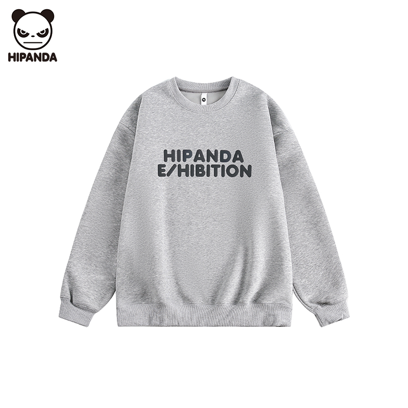 HI PANDA你好熊猫秋冬季潮牌时尚卫衣字母印花休闲情侣长袖打底衫