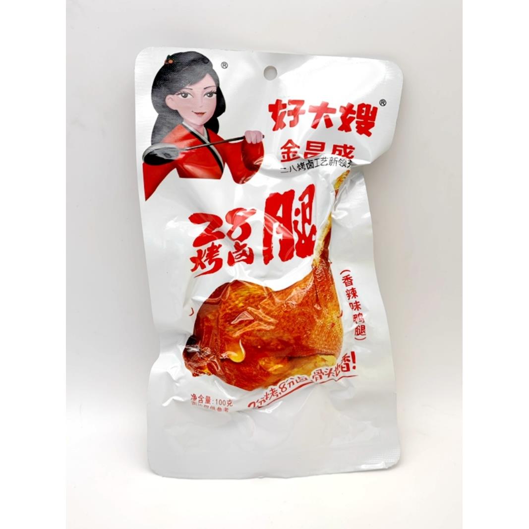 好大嫂烤卤腿个黑鸭香辣盐焗老卤汤味鸭腿非油炸卤味零食笋0g