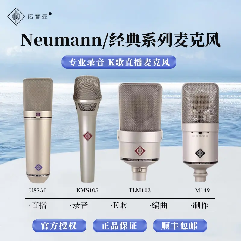 Neumann/ 诺音曼105 103 u87 149专业录音电容麦麦克风