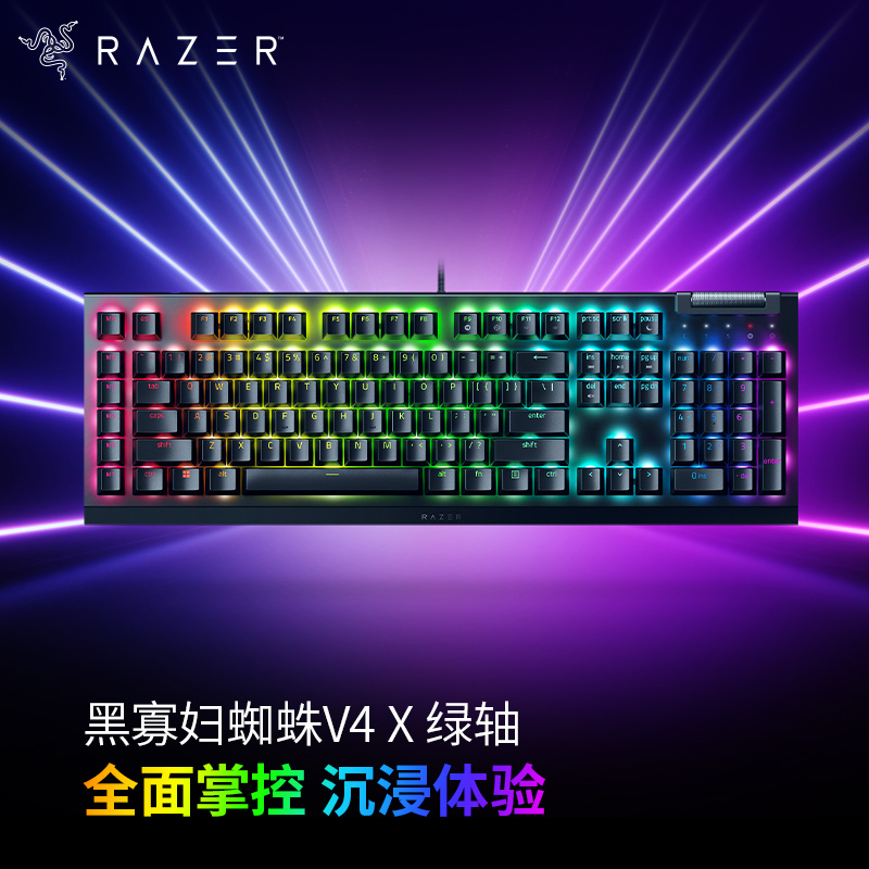 Razer/雷蛇 黑寡妇蜘蛛V4X 有线机械键盘 游戏电竞