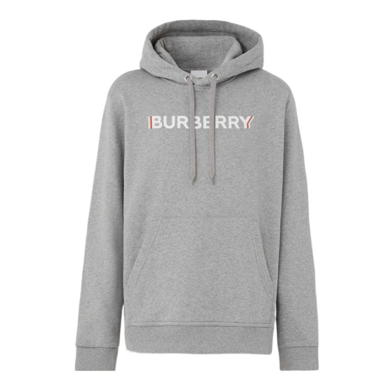 全新未使用  博柏利Burberry巴宝莉胸前字母logo圆领宽松浅灰卫衣