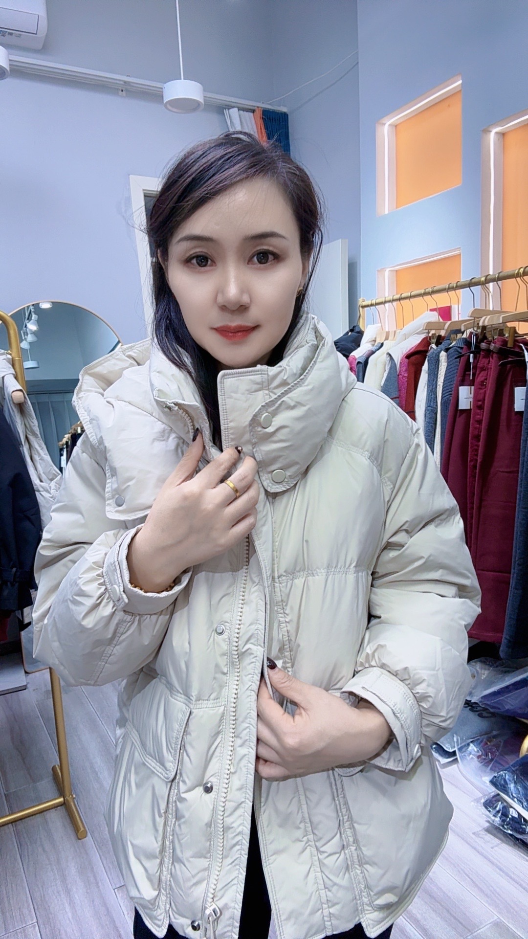 外套女装短款时尚休闲女士连帽冬季外套女装短款时尚休闲女士连帽