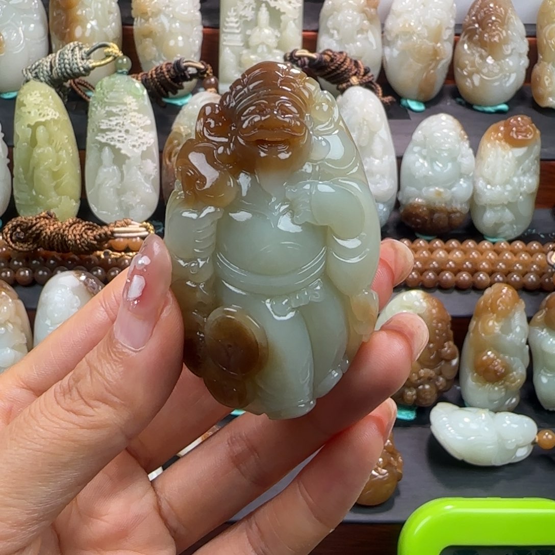 和田玉挂件未镶嵌浅**吟