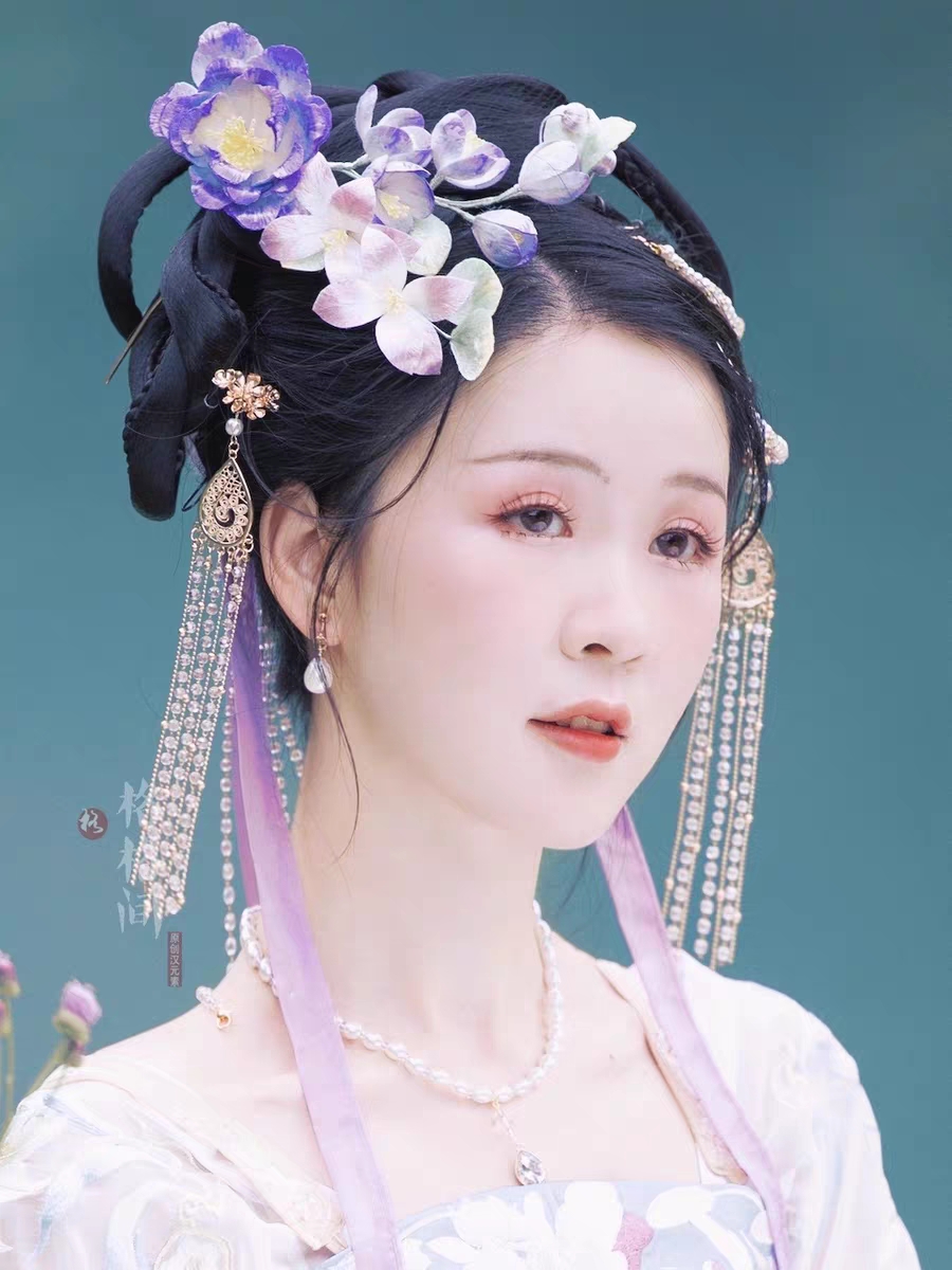 格格间原创【雀扇】汉服古风中国风配饰公主流苏白搭古风唐u钗华丽