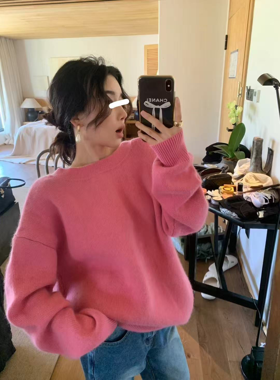 （琦琦家专属）勿拍扣号链接时尚设计款慵懒风毛衣