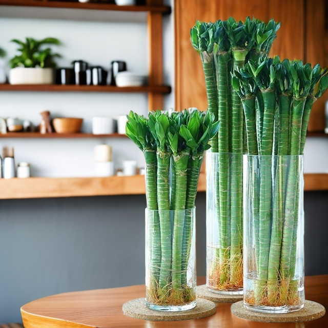 带根特粗多头龙竹水培大号富贵转运竹养殖净化空气懒人盆栽培育