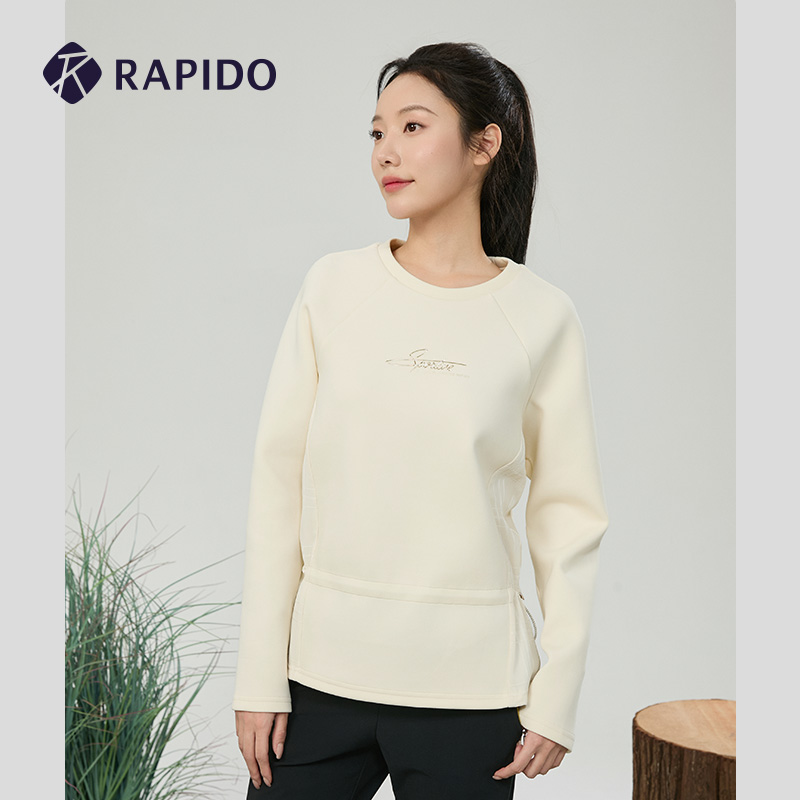 RAPIDO睿必度2025年春季新款女子R系列商务休闲卫衣长袖CP4141U01