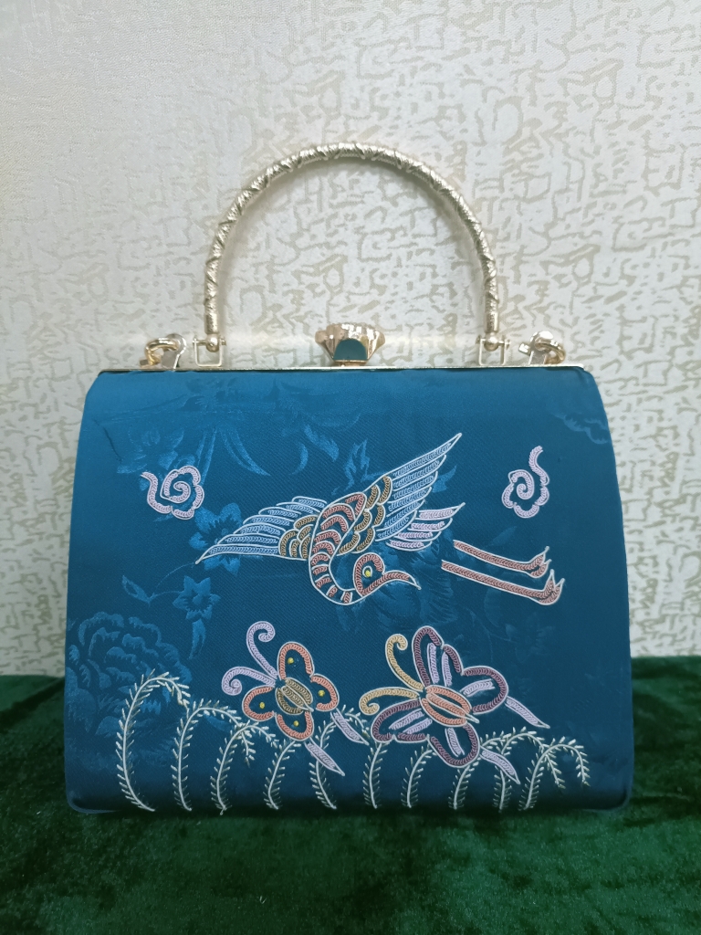 非遗纯手工马尾绣手提包