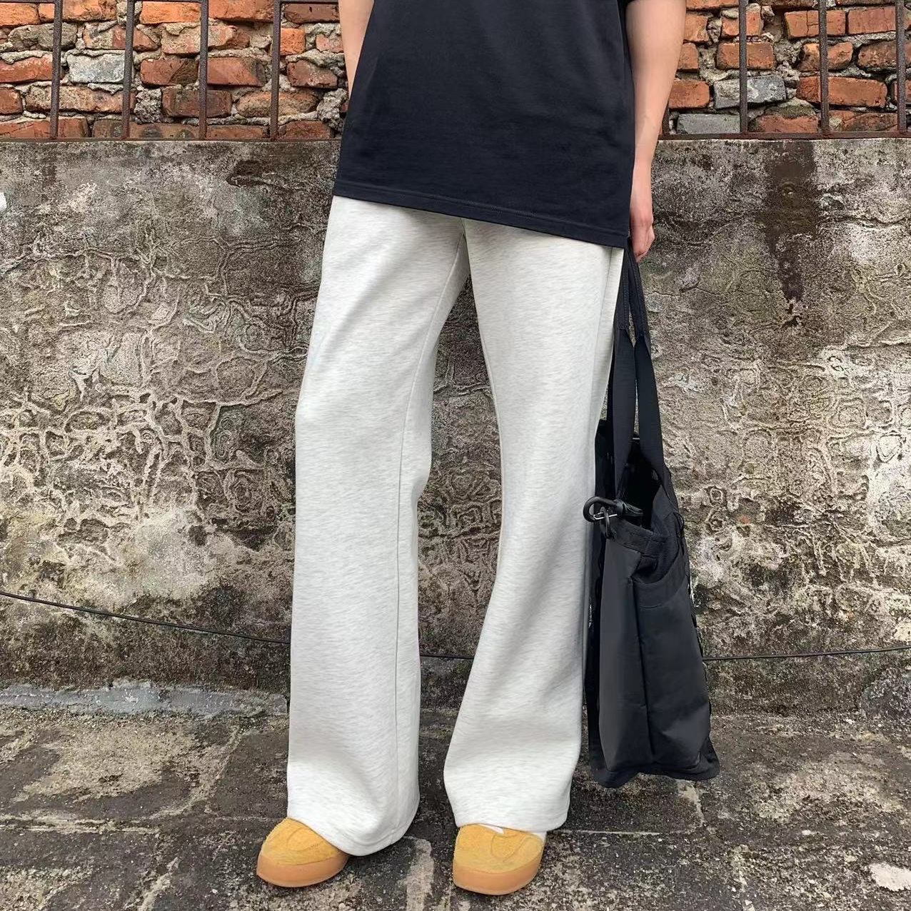 【CHO】潮牌弯刀美式复古四季常规微喇剪裁弯刀卫裤长裤男女休闲裤