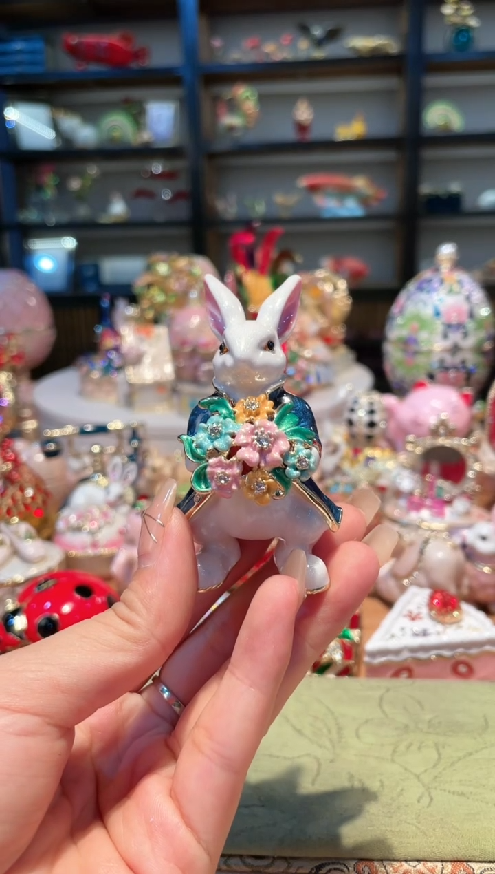 【闪购商品】 珐琅彩首饰收纳盒精致