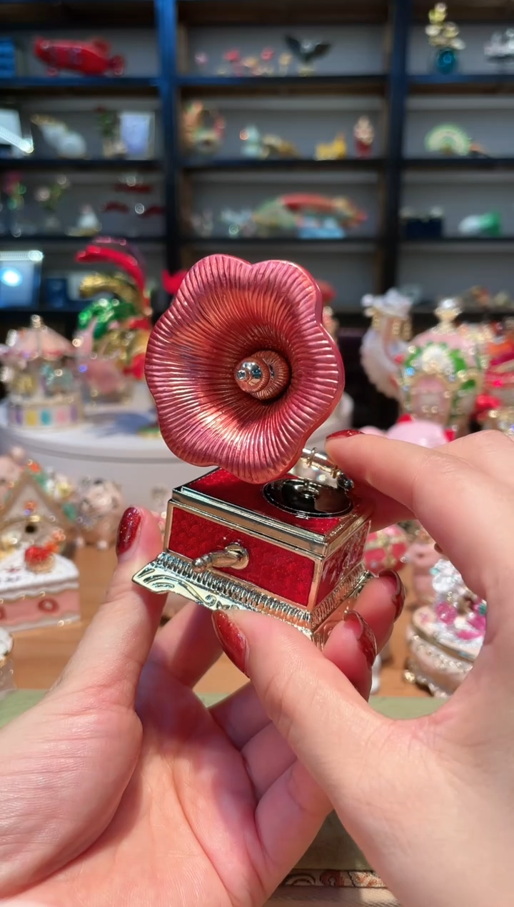 【闪购商品】珐琅彩首饰收纳盒精致