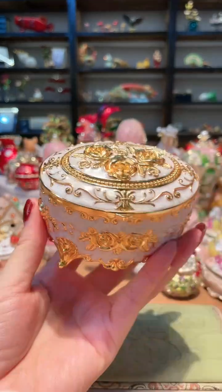 【闪购商品】珐琅彩首饰收纳盒精致