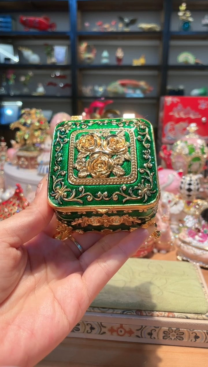 【闪购商品】珐琅彩首饰收纳盒精致