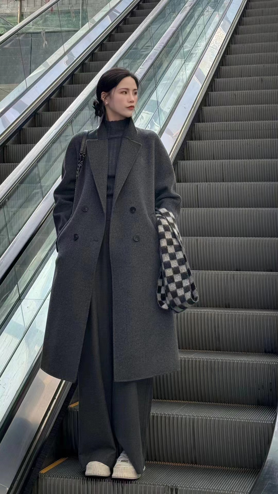 易缔媤双面呢大衣AE43415