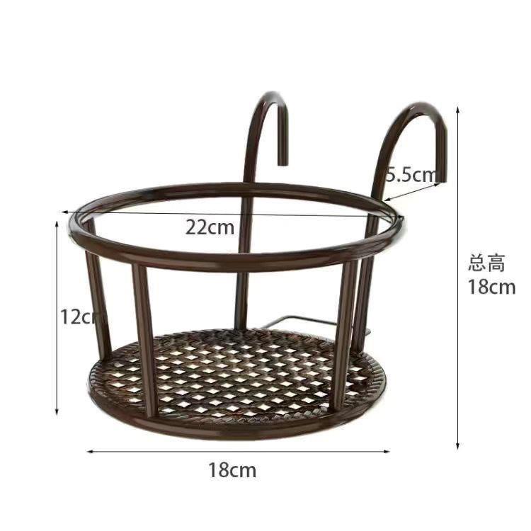 加大加粗窗台挂架阳台栏杆绿萝花架悬挂花盆架护栏花架子室内家用