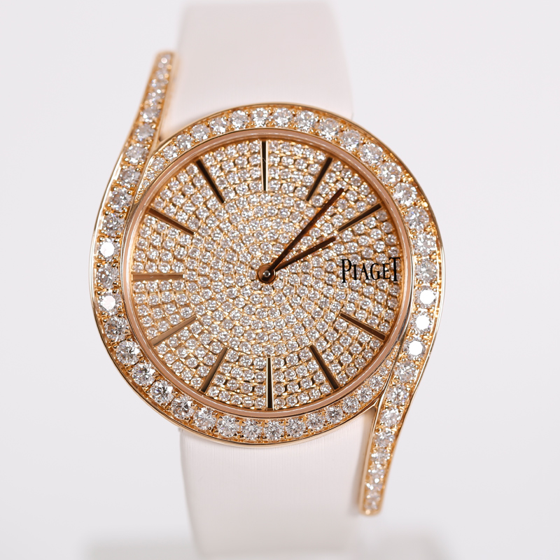 95新 Piaget/伯爵 G0A38167玫瑰金满天星石英女表单表藏表家名表