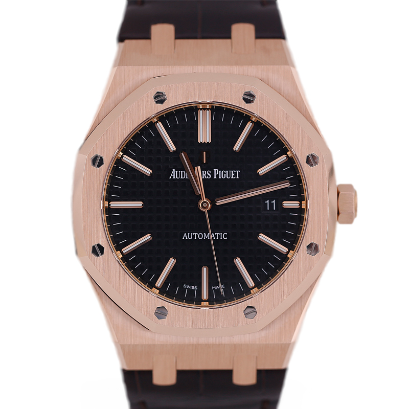 95新 Audemars Piguet/爱彼 皇家橡树15400自动机械17年全套黑盘