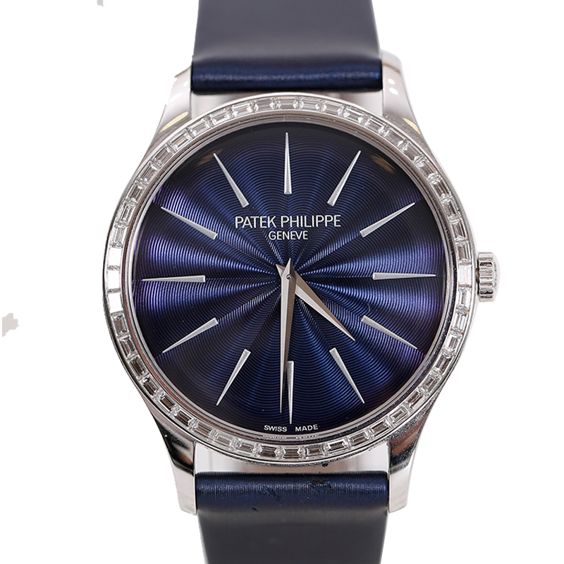 99新 Patek Philippe/百达翡丽 4897G手动白金T方钻33mm18年无盒