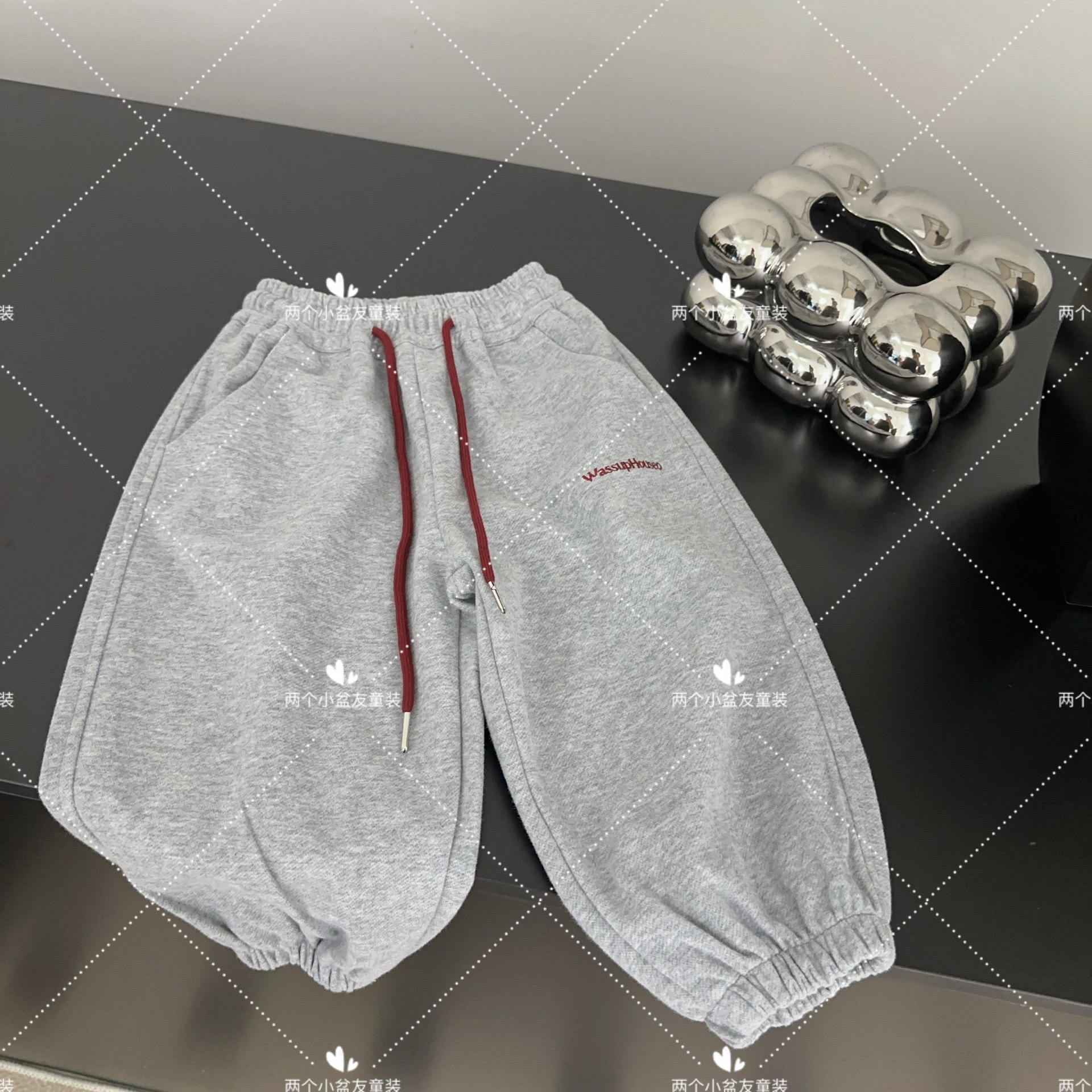 【两个小盆友】2025儿童春秋季新款休闲中小童宝宝韩版字母卫裤2014