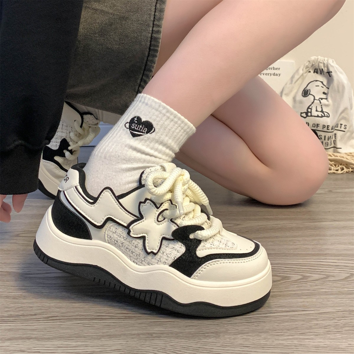 回力瑞多巴胺休闲板鞋女2024秋季新款小众复古厚底运动鞋百搭单鞋