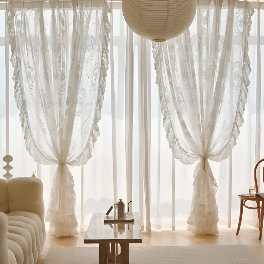 镜中花纱加幻影纱透光不透人遮光卧室新款窗帘批发客厅窗帘布清仓