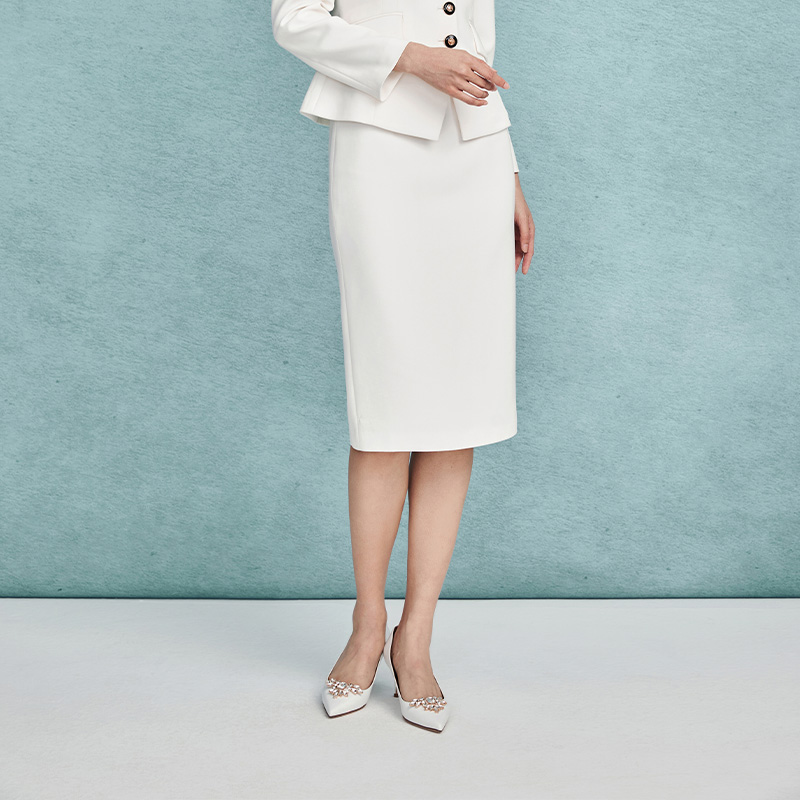 2023年秋季新款小众休闲百搭黑白波点系列半身裙-MJEC13WSK722W11